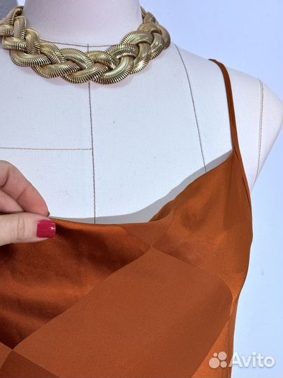 Вечернее платье шашки длинное вискоза ретро винтаж