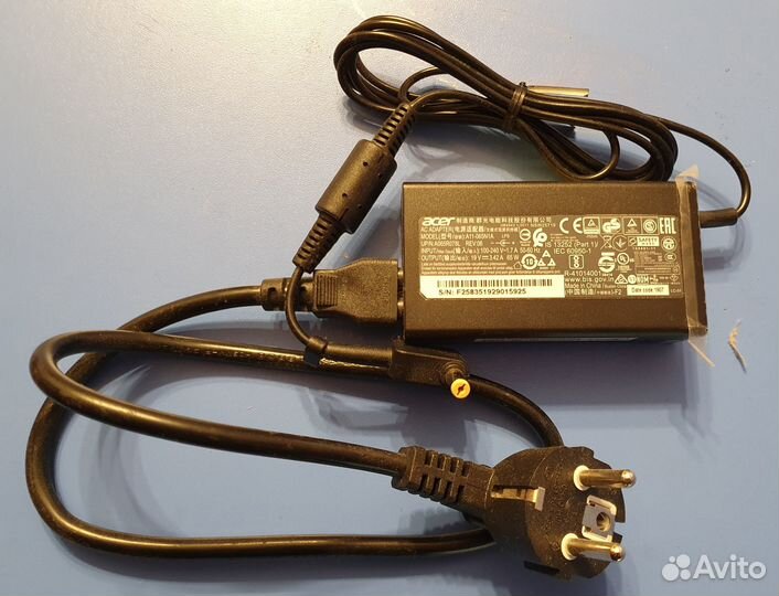 Блок питания для ноубука Acer 65W (Оригинал)
