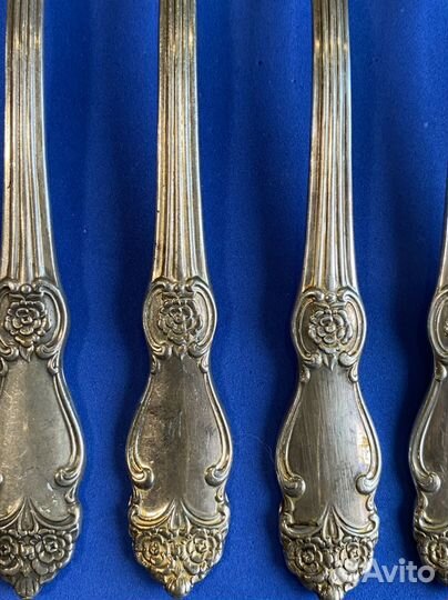 Мельхиоровые вилки СССР троянда