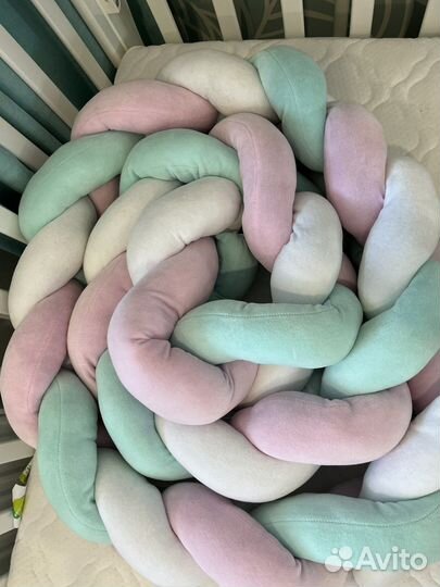 Бортик косичка в кроватку 360 см