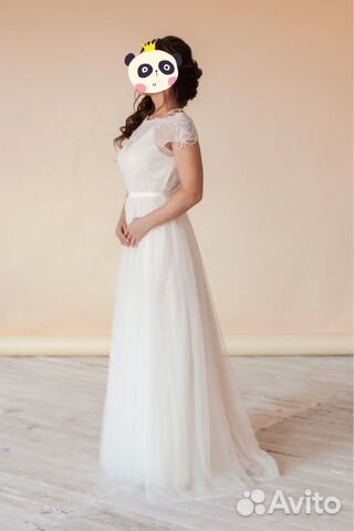 Свадебное платье молочного цвета, бохо, кантри объявление продам