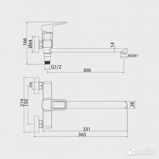 Смеситель для ванны iddis spisbl2i10wa Хром