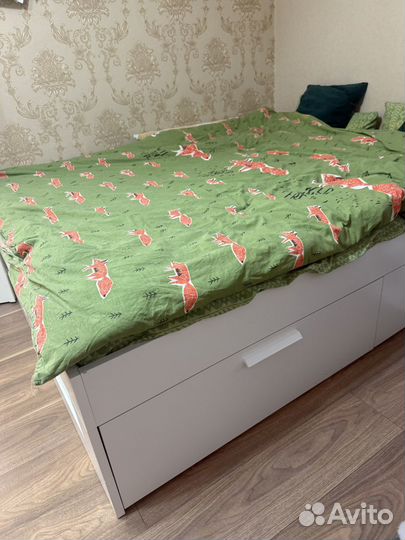 Кровать двухспальная 160 200 IKEA бримнэс