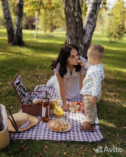 Корзина для пикника с посудой