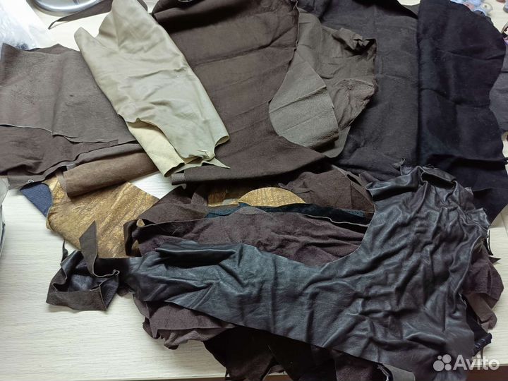 Лоскут кожи и замши