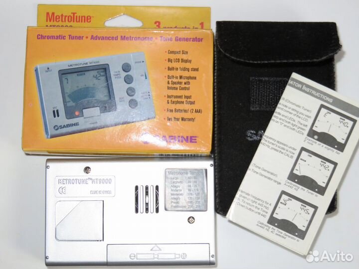 Тюнер-метроном Sabine MetroTune MT9000