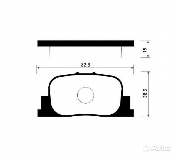Колодки тормозные avantech av-822