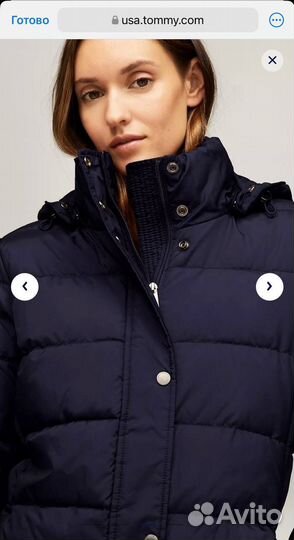 Пуховик зимний Tommy Hilfiger новый ориг S