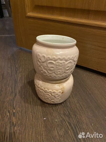 Горшок керамический две штуки