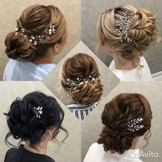 Свадебные и вечерние причёски локоны плетение кос