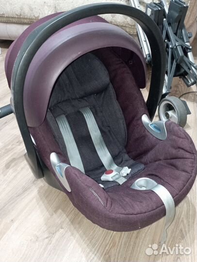 Автолюлька cybex aton с базой на колесах