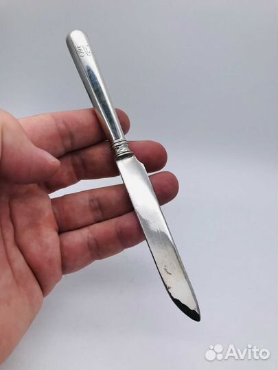 Старинный серебряный нож, Хлебников, 84 пр, 1894 г