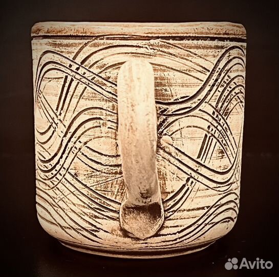 Кружка из глины Рязань 9х9см