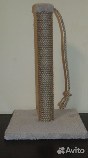 Когтеточка столбик Барсик с игрушкой 49см