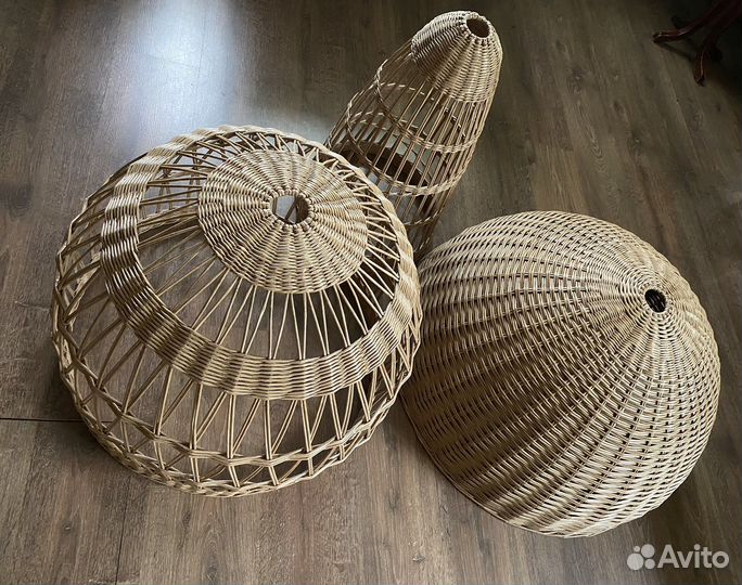 Абажур плетеный