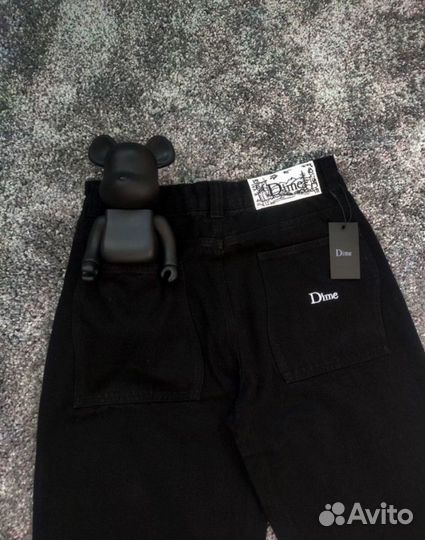 Джинсы dime прямые черные