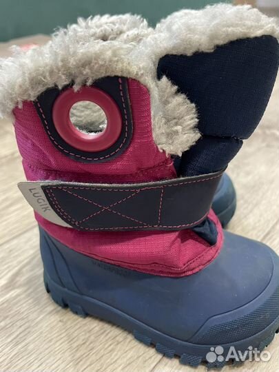 Сапоги утепленные для девочки 22-23 размер