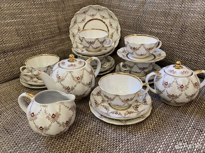 Чайный сервиз лфз гирлянды полный