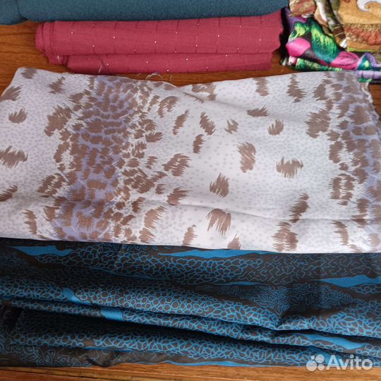 Отрез ткани шерсть хлопок трикотаж вискоза