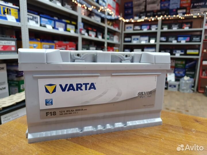 Аккумулятор 85 ач Varta Silver Dynamic F18 низкий