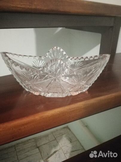 Ваза хрустальная Ладья