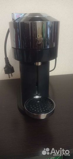 Кофемашина капс. Nespresso Vertuo chrom + капсулы