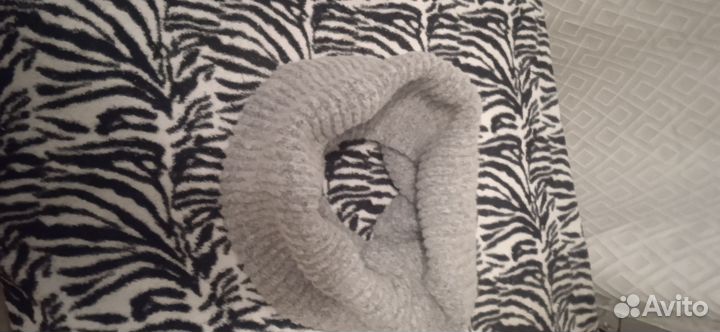 Снуд теплый объемный и шарфы