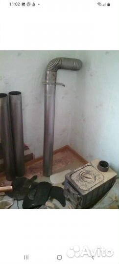 Труба дымоход для буржуйки и теплиц