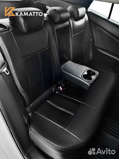 Чехлы Kamatto для Toyota Hilux 2015-н.в. (черный)