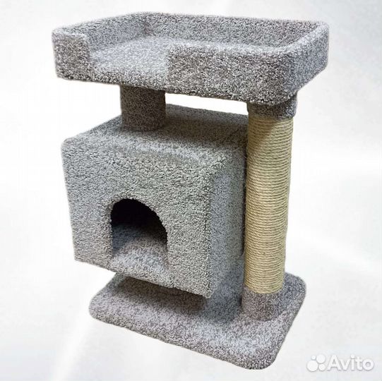 Когтеточка домик для кошки новый