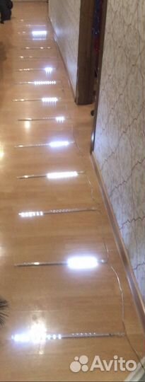 Гирлянда уличная тающие сосульки 3м