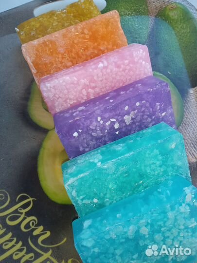 Мыло с морской солью и маслами, 6 штук