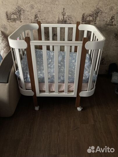 Детская кроватка с маятником mommy lux