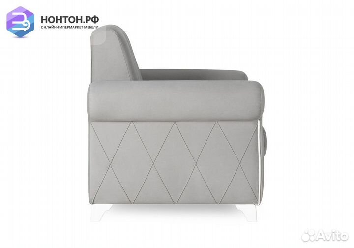 Кресло Роуз светло-серое