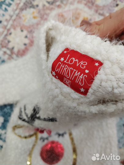 Новогодний свитер для девочки