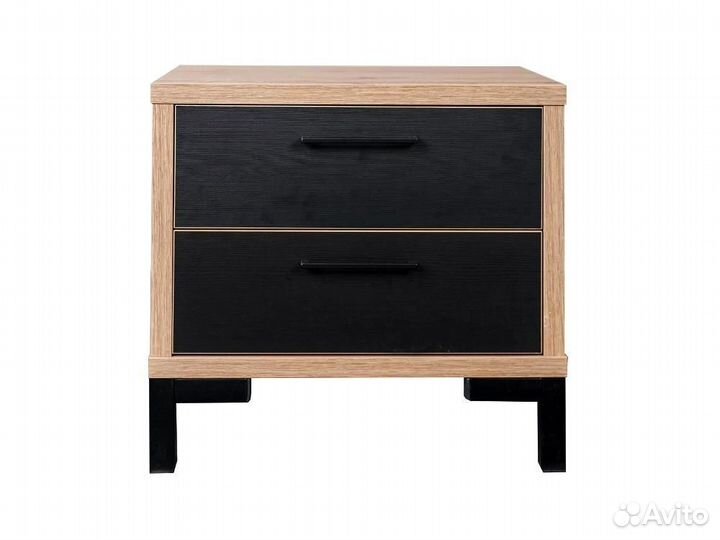Тумба прикроватная блэквуд, П558.06, Дуб Вотан + ч