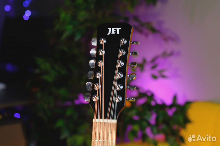 12-струнная Акустическая Гитара с Чехлом