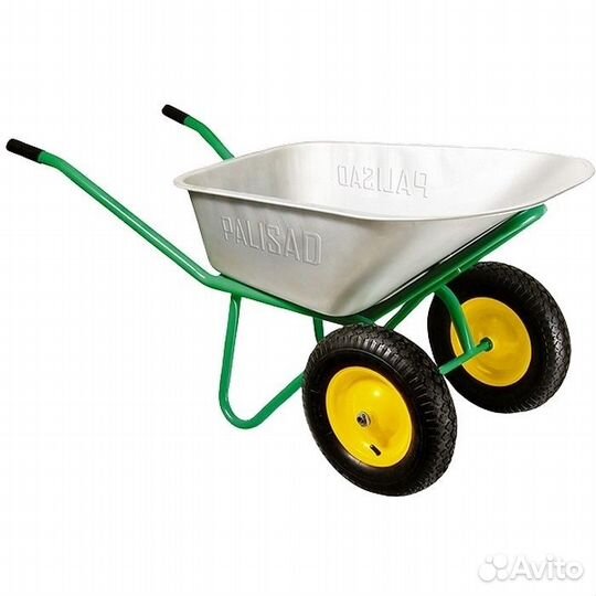 Тачка садово- строительная, 2-х колесная, усиленна
