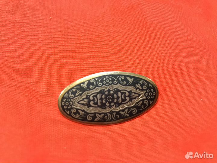 Брошь брошка серебро 925 Северная Чернь СССР