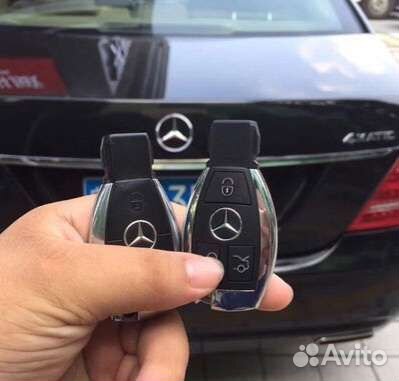 Ключ mercedes рыбка хром
