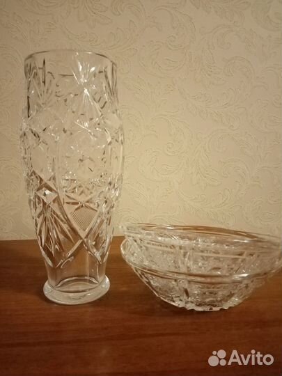 Ваза хрустальная СССР, салатники/конфетницы