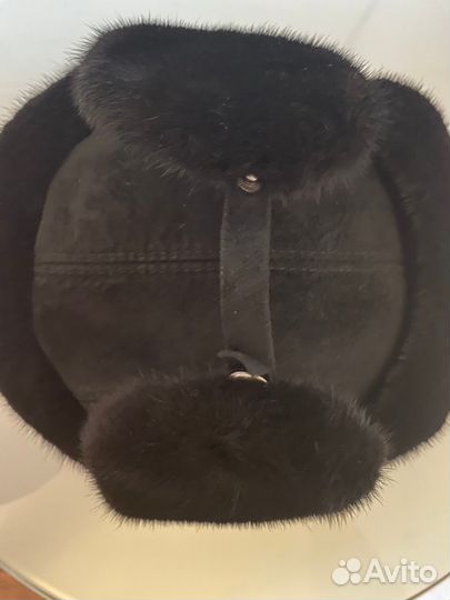 Норковая шапка мужская ушанка