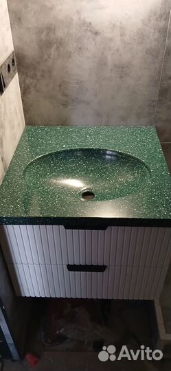 Столешница в ванную из акрила на заказ