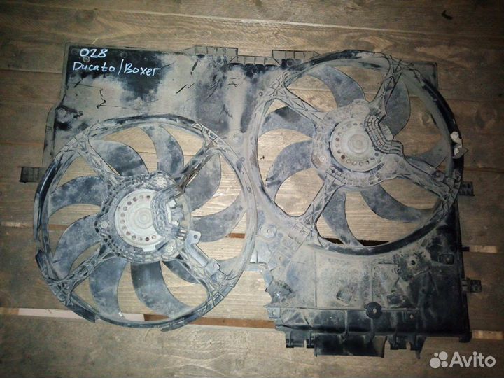 Диффузор 1 вентилятор Fiat Ducato 2002-2006 / Boxe
