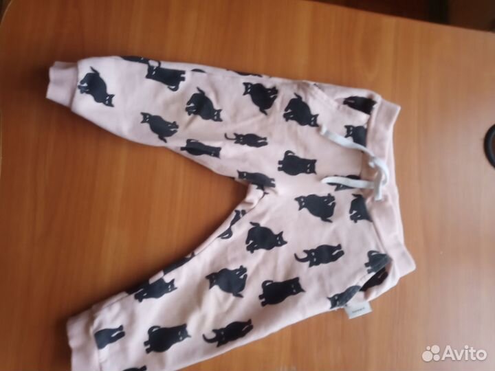 Вещи пакетом 80- 86 на девочку (6 шт.+ ботинки)