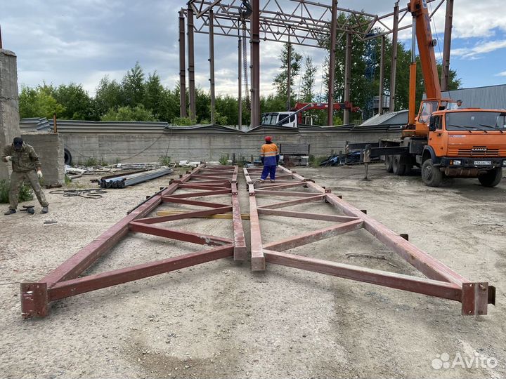 Ангары б/у из наличия. Металлоконструкции