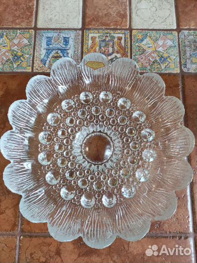 Хрусталь ваза, салатник СССР новая