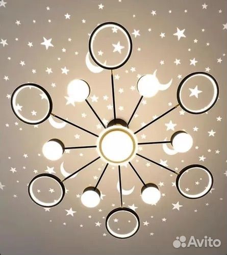 Люстра потолочная светодиодная новая без пульта