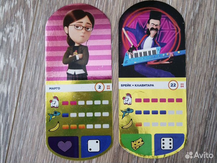 Карты миньоны (карточки из магнита)