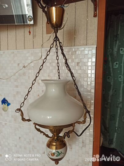 Люстра подвесная.бронза, СССР